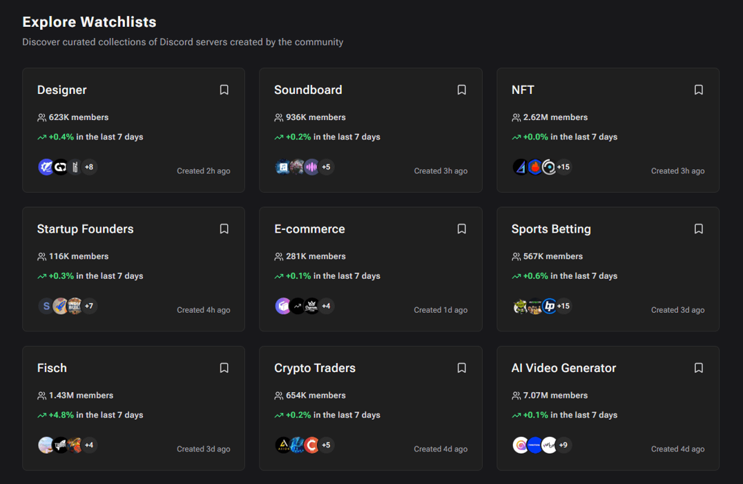 Explore Curated Collections - Dark Mode